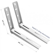 Console rabatabile aer conditionat 9000 - 12000 BTU, 365x450 mm (set 2 buc)