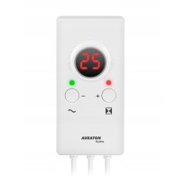 Controler Auraton S10 HYDRA, supapa cu 3 cai, histerezis +/- 5 °C, functie Anti-Stop, alb